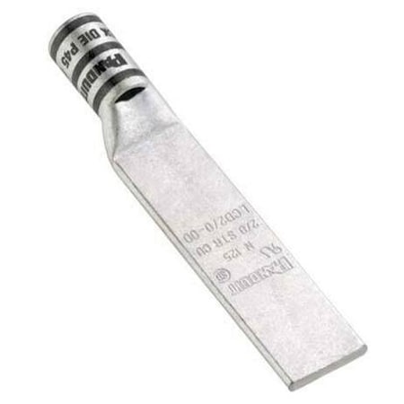 Panduit One-Hole Compression Lug, 4/0 AWG Max, Standard Barrel, Copper, Purple LCD4/0-00-X